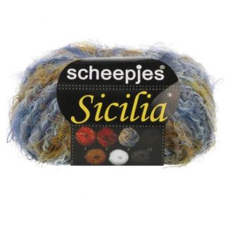 Příze Scheepjes Sicilia modrožlutá (Příze Scheepjes Sicilia modrožlutá)