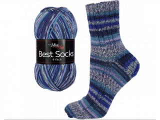 Příze Vlna Hep Best socks modrá (Příze Vlna Hep Best socks modrá)