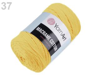 Příze Yarn Art Macrame Cotton světlá žlutá (Příze Yarn Art Macrame Cotton světlá žlutá)