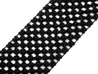 Síťovaná pruženka černá - 1 m (Síťovaná pruženka černá - 1 m)
