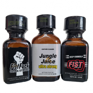 Poppers Balíček Exclusive (Poppers Balíček Obsahuje poppers Fist Fuck, Jungle Juice Ultra Strong a Fist 8)