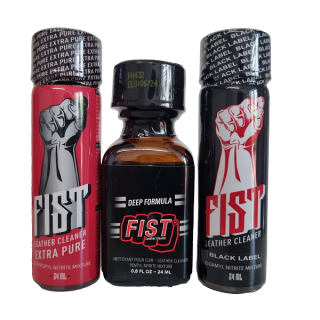 Poppers Balíček Hard Fist (Poppers Balíček Obsahuje poppers Fist Black, Fist 8 a Fist Red)