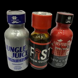 Poppers Hot Winter XL (Poppers Balíček Obsahuje poppers Jungle Juice platinum, Fist a Amsterdam)