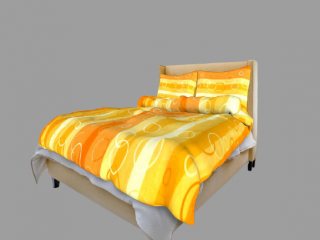 Bavlněné povlečení Kola oranžová (rozměr 70x90, 140x200 cm)