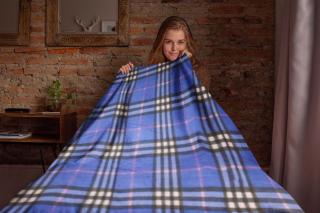 Fleecová deka - royal káro