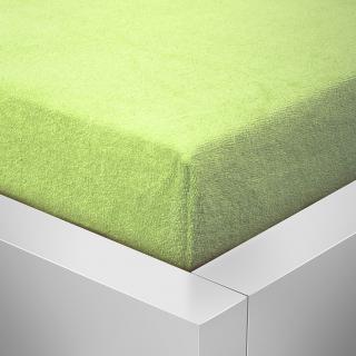 Prostěradlo froté do postýlky - 60x120cm zelená