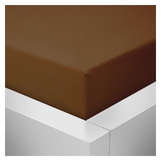 Prostěradlo jersey do postýlky - 70x140 tmavě hnědá