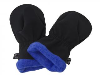 Fantom - softshellové rukavice s fleecovou podšívkou - černé/modrý fleece
