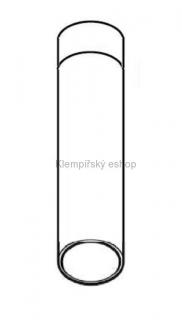 Okapový střešní svod 120 mm 1 m lakovaný pozink černý RAL 9005
