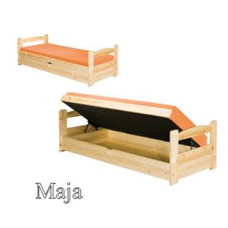 Masiv postel Maja s úložným prostorem