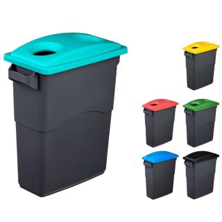 Odpadkový koš na tříděný odpad ECOSORT 60 l (Odpadkový koš na tříděný odpad ECOSORT 60 l, popelnice plastová 60 l na tříděný odpad)