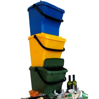 Odpadkový koš Urba Plus sestava (Odpadkový koš Urba Plus sestava žlutá, modrá, zelená)