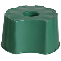 Plastová nádrž na dešťovou vodu sud zelený 210 L podstavec (Nádrž na dešťovou vodu podstavec)