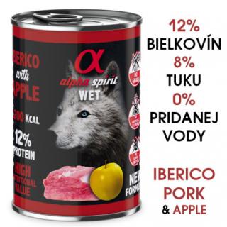 Alpha Spirit Dog Wet - Iberico Pork & Yellow Apple 400g