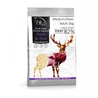 Fresh Farm Adult Medium & Maxi Intolerance - Deer & Rice 3kg