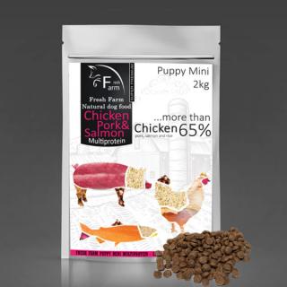 Fresh Farm Puppy Mini Multiprotein - Chicken, Pork & Salmon 2kg