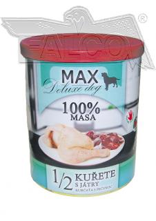 MAX deluxe 1/2 KUŘETE s játry 800g