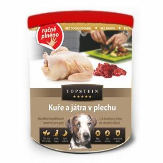 Topstein Kuře a játra v plechu 800g