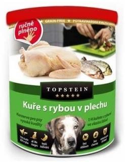 Topstein Kuře s rybou v plechu 800g