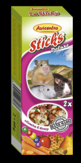 Tyčinky deluxe s vitamíny a medem pro křečky, potkany a myši