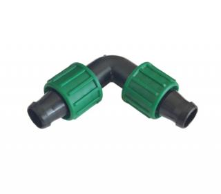 koleno 17 mm - zelené PM IRRITEC (pro připojení kapkovacích pásků 17mm)
