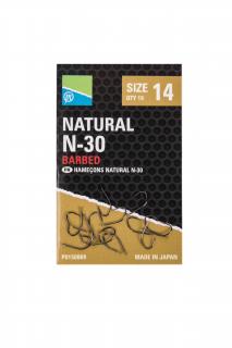 Preston Háček Natural N-30 hooks