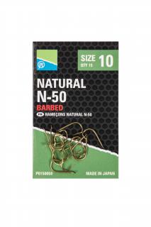 Preston Háček Natural N-50 hooks