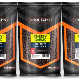 Sonubaits Pelety Cheesy Garlic Halibut feed pellets 900 g