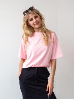90's loose t-shirt pink Velikost: M/L