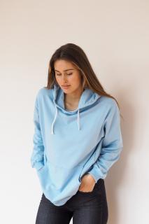 Oversized hoodie baby blue Velikost: M/L