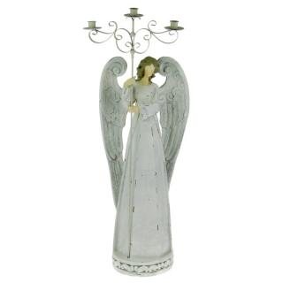 Anděl MAXI se svícnem 89 cm (Socha anděla s držákem na svíčky)