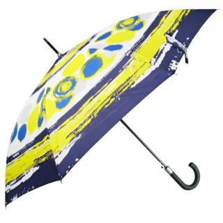 Dámský deštník abstraktní žlutý (U-52 Holový deštník pro ženy)