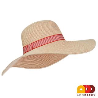 Dámský letní klobouk růžový (Dámský letní slamák se stuhou)