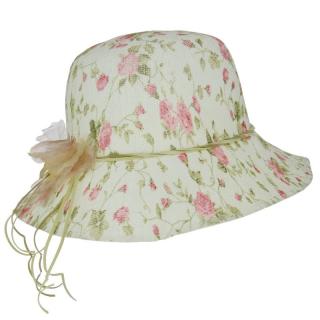 Dámský letní klobouk s růžemi (Dámský klobouk na léto)