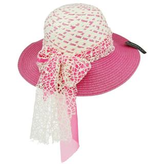 Dámský letní klobouk sytě růžový (Dámský letní slamák)