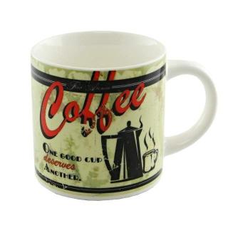 Hrnek "Coffee" 400 ml (Porcelánový hrnek s obrázkem konvice na kávu)