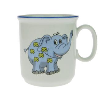 Hrnek modrý slon  200 ml (Dětský hrnek s obrázkem slona)