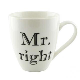 Hrnek Mr. Right (Porcelánový hrnek pro chlapa)