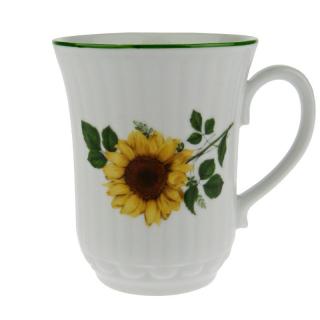 Hrnek slunečnice 250 ml (Porcelánový hrnek s obrázkem květin)