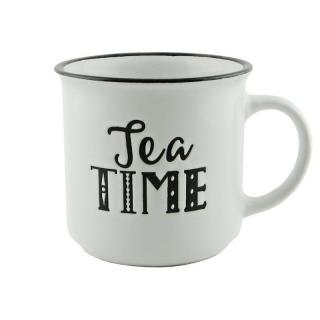 Hrnek "Tea time" 320 ml (Porcelánový hrnek s potiskem)