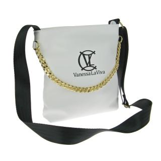 Kabelka Vanessa La Viva bílá 24 cm (Extravagantní taška přes rameno pro dámy)
