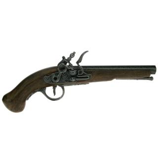 Křesadlová pistole - imitace dřeva 34 cm (Replika středověké palné zbraně)