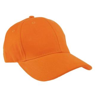 Kšiltovka oranžová jednobarevná (Čepice s kšiltem oranžová)