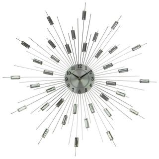 Kulaté nástěnné hodiny "Slunce" 48 cm (Plechové hodiny na zeď)