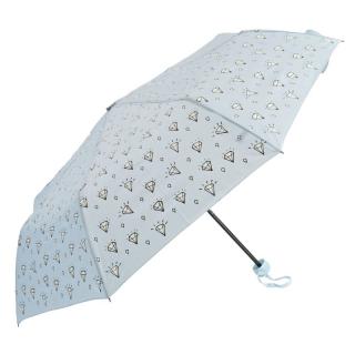 Modrý skládací deštník s diamanty (U-67 Deštník pro dámy mini skládací)