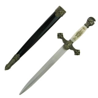 Ozdobná dýka Leon 34 cm (Kovový ozdobný meč/otvírač na dopisy)
