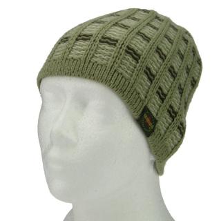 Pánská čepice tenká zelená (Zimní pletená čepice pro muže)