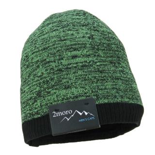 Pánská čepice zelená (Zimní pletená čepice pro muže)