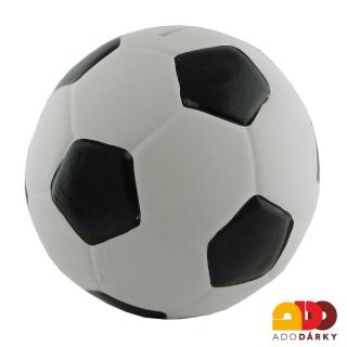 Pokladnička fotbalový míč černý 17 cm (Pokladnička ve tvaru fotbalového míče)