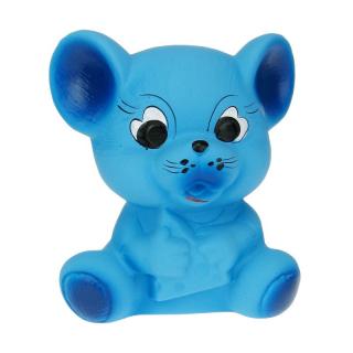 Pokladnička myška modrá 16 cm (Kasička pro děti myš)